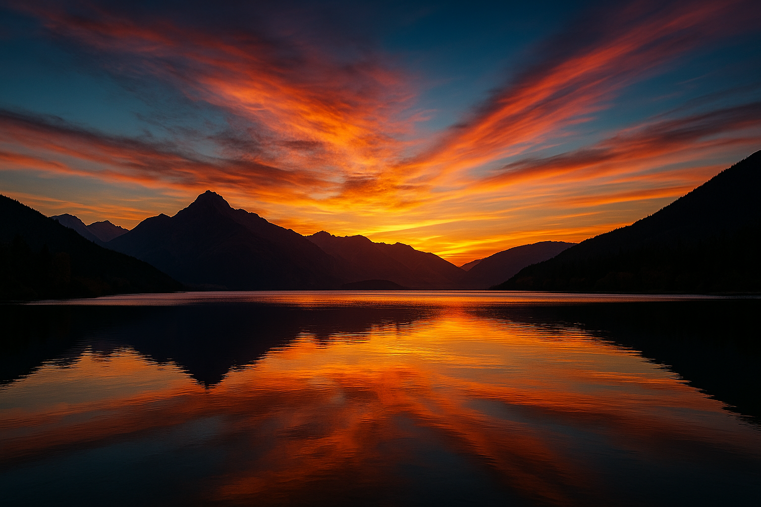 Sunset landscape